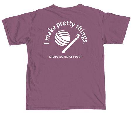 I Make Pretty Things, a Berry Comfort Colors Unisex Tee
