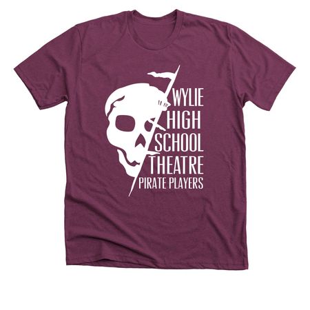 Wylie Theatre Spirit&nbsp;, a Heather Maroon Premium Unisex Tee