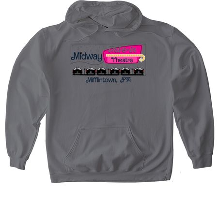Heart Logo, a Charcoal Gildan Softstyle Pullover Hoodie