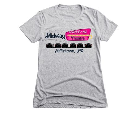 Heart Logo, a Dark Heather Grey Women's Slim Fit Tee