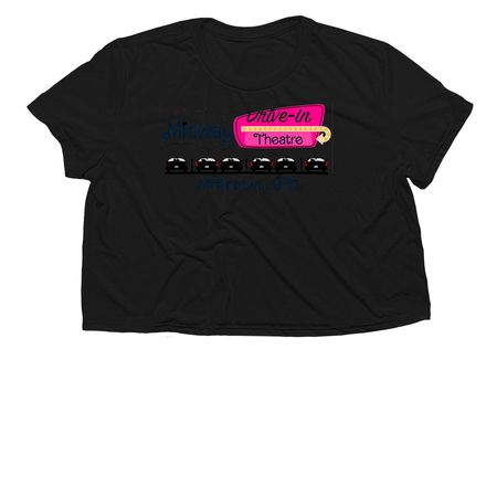 Heart Logo, a Black Women?s Flowy Cropped Tee