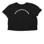 KWW ?26&nbsp;, a Black Women?s Flowy Cropped Tee (back-view)