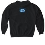 Protect the Rice's Whale, a Black Gildan Softstyle Pullover Hoodie (back-view)