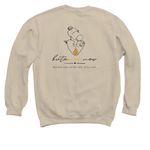 Before Her. After Her. Still Her., a Sand Crewneck Sweatshirt (back-view)