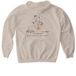 Before Her. After Her. Still Her., a Sand Gildan Softstyle Pullover Hoodie (back-view)