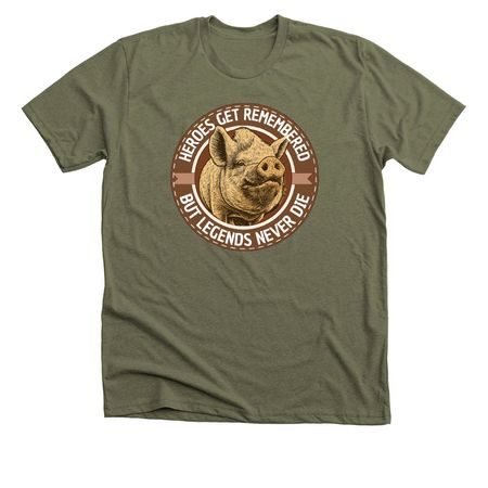 Legends Tee, a Heather Olive Premium Unisex Tee