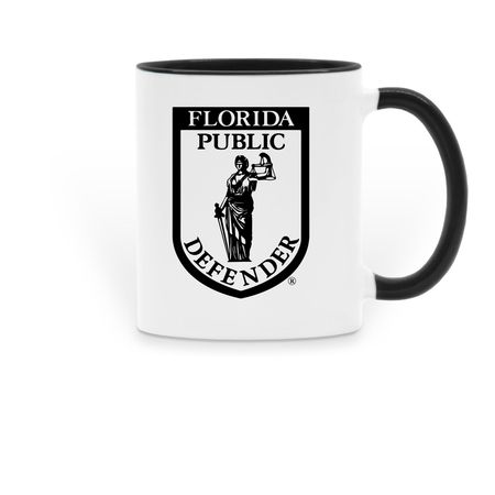 FPDA Ceramic Mug, a Black Two-Tone Ceramic Mug