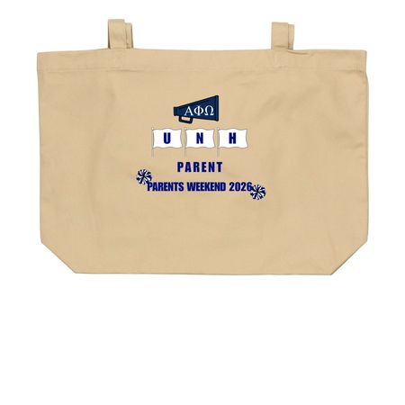 APO Parent - Tote bag, a Oyster Large Organic Cotton Tote Bag (back-view)