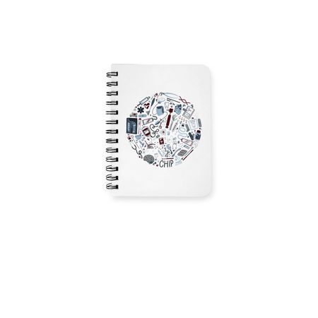 CHIP - Notebook, a White Spiral Notebook