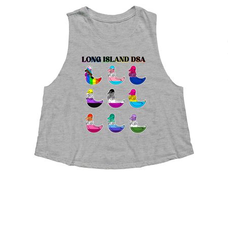 LIDSA ? Pride ????&nbsp;, a Athletic Heather Women's Cropped Racerback Tank