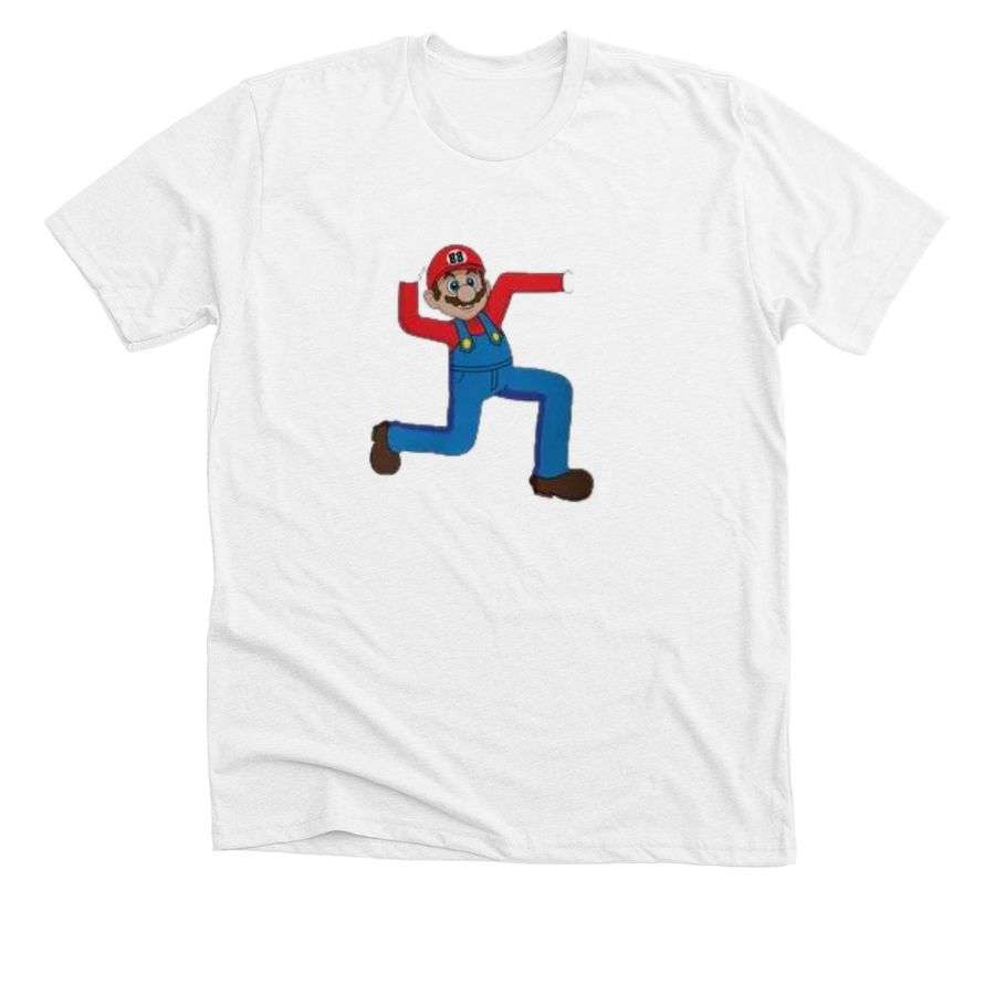 Super Mario Swastika Nazi Shirt, a Solid White Blend Premium Unisex Tee