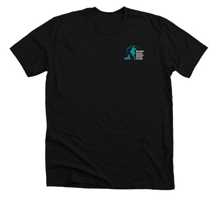 Harrison County Iowa Humane Society, a Solid Black Blend Premium Unisex Tee