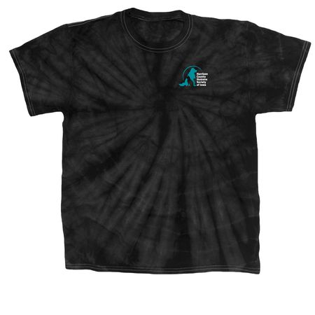 Harrison County Iowa Humane Society, a Black Classic Tie Dye Tee