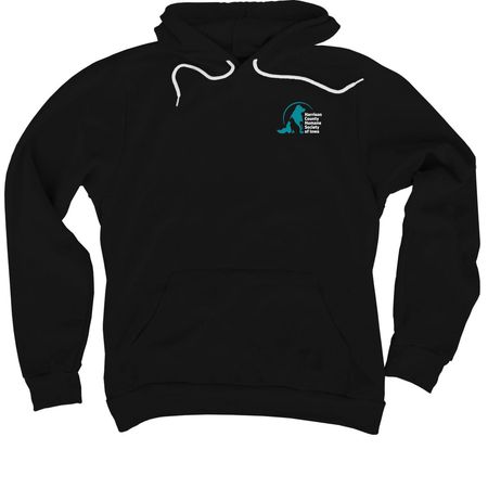 Harrison County Iowa Humane Society, a Black Premium Pullover Hoodie