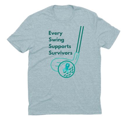 Swing Into Action, a I Like You Blue Allmade Eco Triblend Unisex Tee