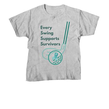 Swing Into Action, a Sport Grey Youth Unisex Tee
