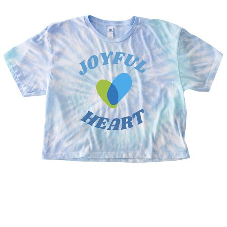Joyful Tee, a Lagoon Women's Tie Dye Cropped Tee