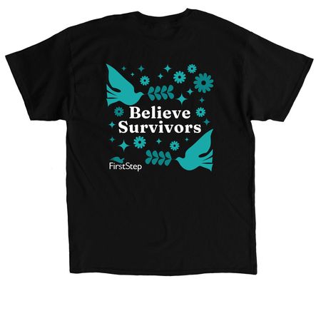 Believe Survivors - Teal, a Black Classic Unisex Tee