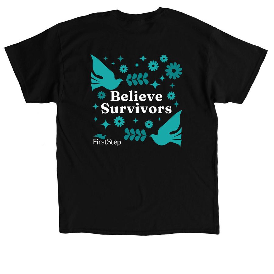 Believe Survivors - Teal, a Black Classic Unisex Tee