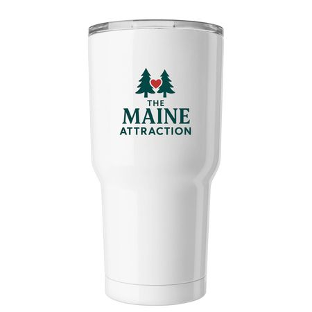 The Maine Attraction tumbler, a White Insulated Tumbler