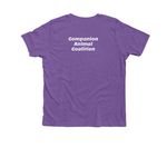 A Little Wonky. A Lot Wonderful., a Heather Team Purple Premium Youth Tee (back-view)