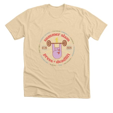 Summer Slam '26 Tee, a Heather Soft Cream Premium Unisex Tee