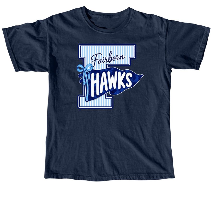 Fairborn Hawks, a True Navy Comfort Colors Unisex Tee