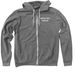 Chili Pepper FULL BACK - Spicy Cats Rescue, a Deep Heather Zip Up Hoodie