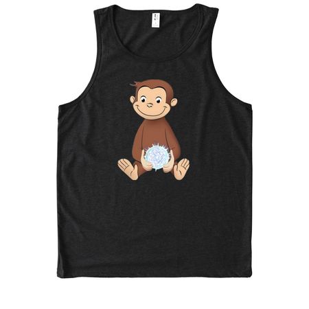 &nbsp;Be Curious, a Deep Black Allmade Eco Triblend Tank