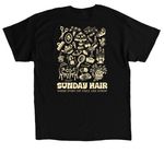 Sunday Hair Studio, a Black Classic Unisex Tee (back-view)