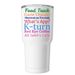 Food Truck Tumbler, a White Insulated Tumbler (back-view)