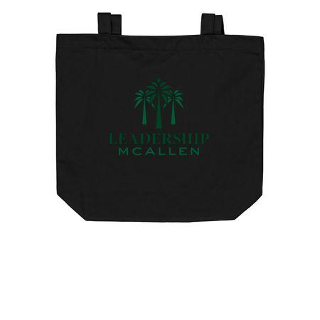 LM Tote Bag, a Black Organic Cotton Tote Bag
