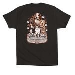 HOKAFI GEAR - T-Shirts - Two Sided Logo, a Black Premium Cotton Tee (back-view)