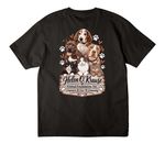 HOKAFI GEAR - T-Shirts - Two Sided Logo, a Black Unisex Heavyweight Tee (back-view)
