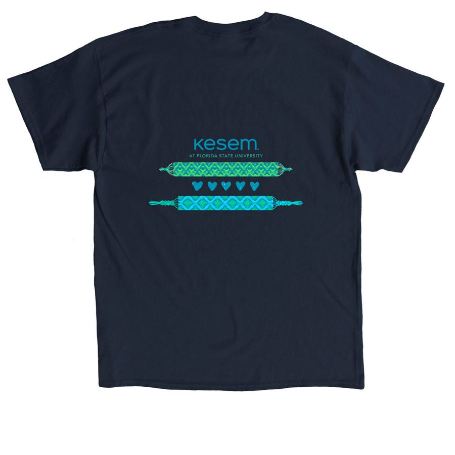 Support the Magic ? Camp Kesem FSU, a Navy Classic Unisex Tee (back-view)