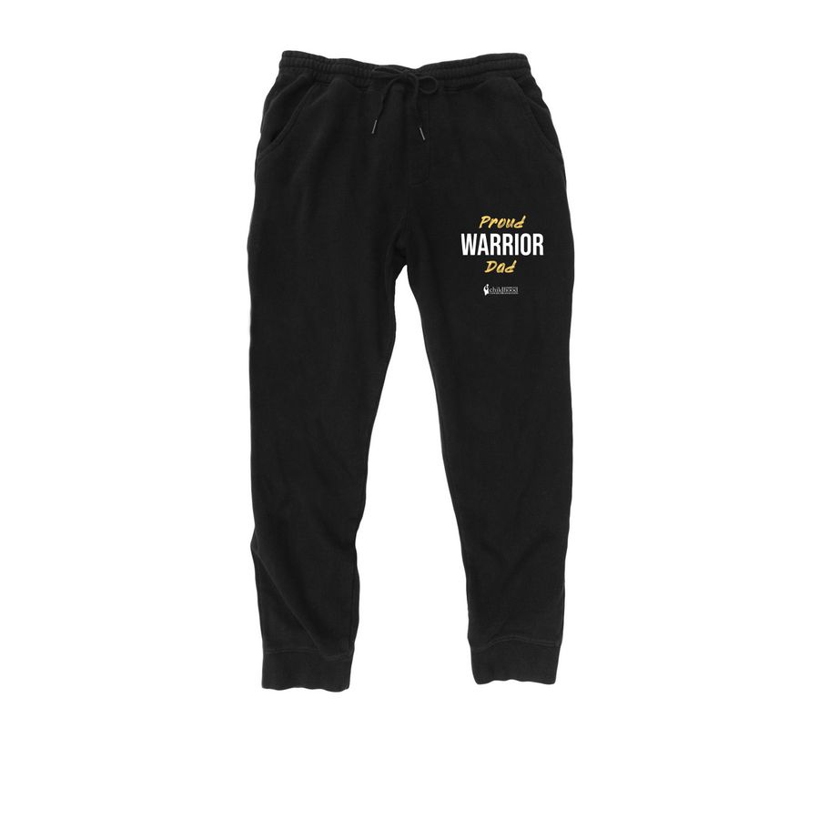 Proud Warrior Dad Joggers, a Black Midweight Fleece Joggers