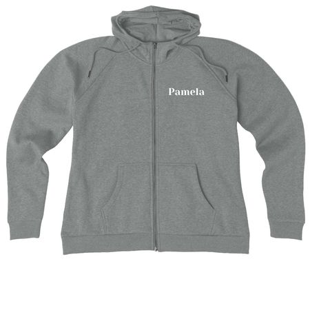 TCFU Team Pamela Zip Up Hoodies, a Aluminum Grey Heather Allmade Women?s Organic CVC Zip-Up Hoodie