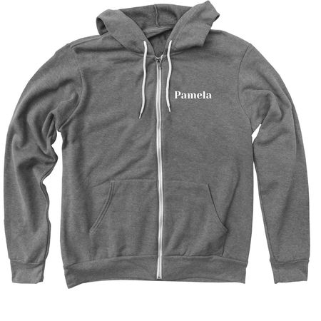 TCFU Team Pamela Zip Up Hoodies, a Deep Heather Zip Up Hoodie