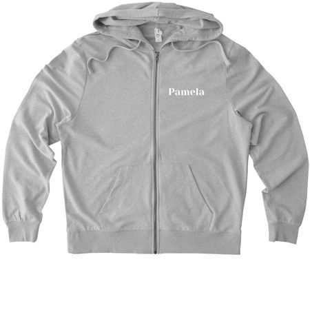 TCFU Team Pamela Zip Up Hoodies, a Granite Grey Heather Allmade Organic French Terry Zip Up Hoodie