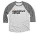 Baseball T-shirt, a Premium Heather and Heather White 3/4 Sleeve Baseball Tee
