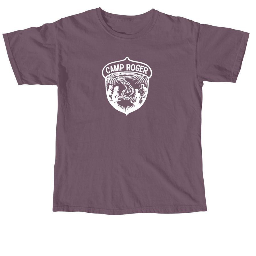 Camp Roger - ADULT Sizes, a Dusk Comfort Colors Unisex Tee