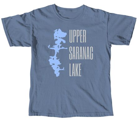 Upper Saranac Lake Apparel, a Blue Jean Comfort Colors Unisex Tee