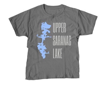 Upper Saranac Lake Apparel, a Charcoal Youth Unisex Tee