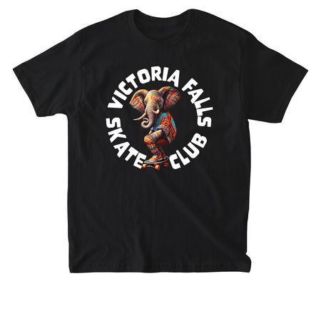 Victoria Falls Skate Club, a Black American Apparel Heavyweight Cotton Tee