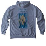 PLCI Shirts and Sweatshirts, a Blue Jean Comfort Colors Pullover Hoodie (back-view)