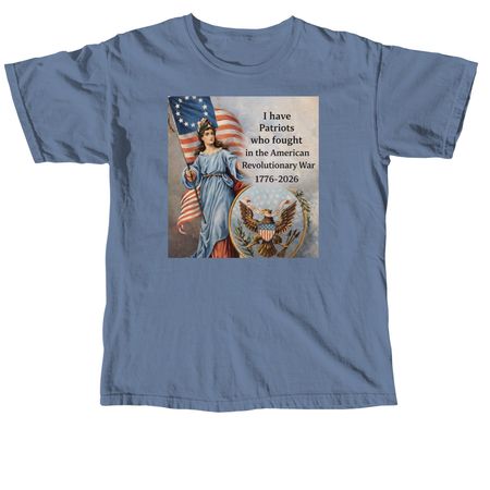 Lady Liberty 250, a Blue Jean Comfort Colors Unisex Tee