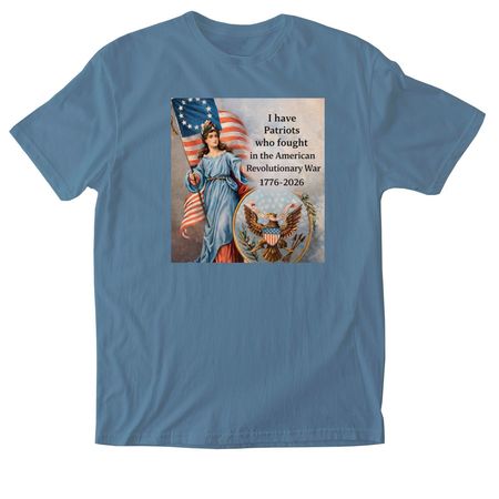 Lady Liberty 250, a Indigo Blue Softstyle Cotton Tee