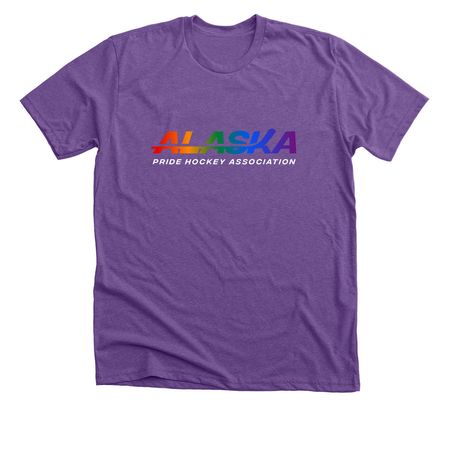 Alaska Pride Hockey, a Heather Team Purple Premium Unisex Tee