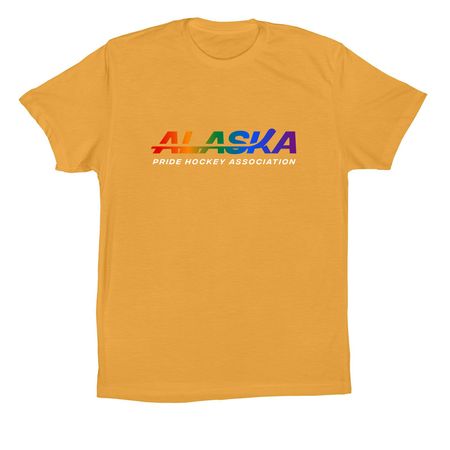Alaska Pride Hockey, a Mustard Premium Cotton Tee
