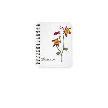 Arboretum Columbine Notebook, a White Spiral Notebook